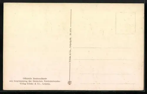AK Leipzig, Blick zum Völkerschlachtdenkmal