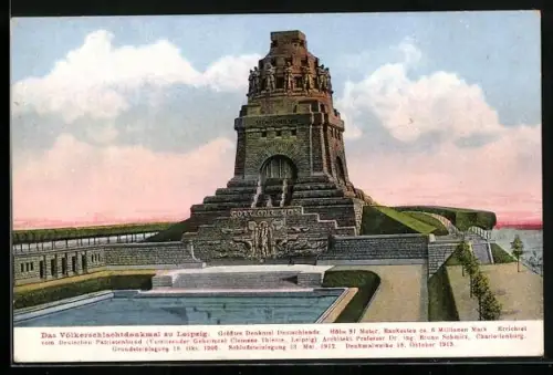 AK Leipzig, Völkerschlachtdenkmal in Leipzig