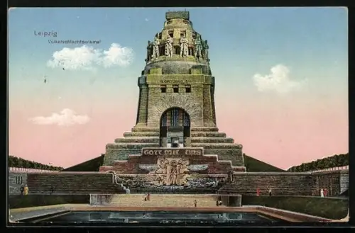 AK Leipzig, Völkerschlachtdenkmal, Vorderansicht