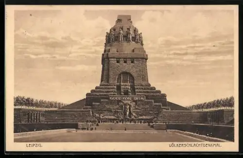 AK Leipzig, Sicht auf das Völkerschlachtdenkmal