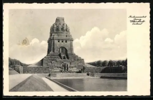 AK Leipzig, Völkerschlachtdenkmal, Frontansicht