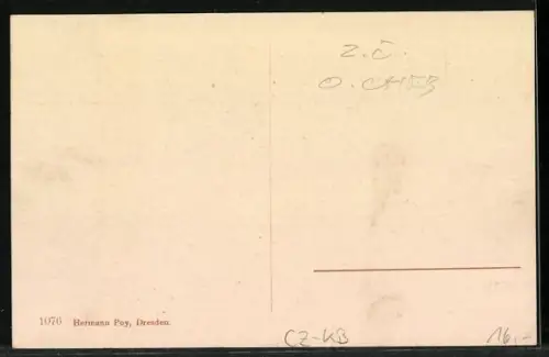 AK Marienbad, Kaiserstrasse mit Bank