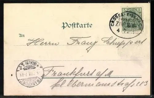 AK Eisenach, Wartburg und Stadtansicht