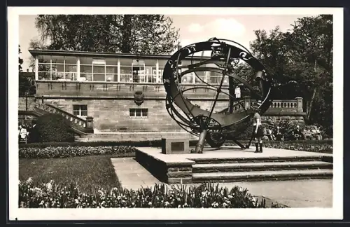 AK Frankfurt a Main, Sonnenuhr im Nizza