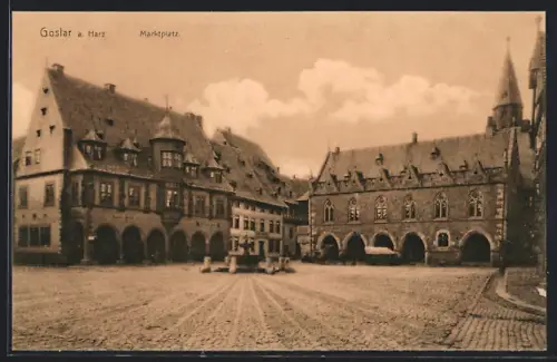 AK Goslar a. Harz, Marktplatz