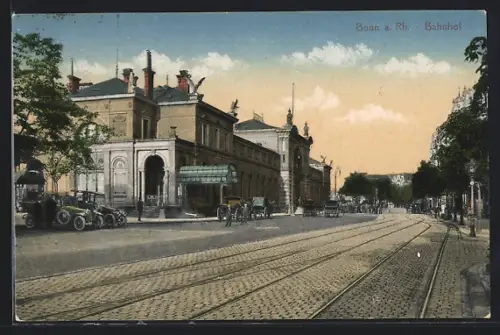 AK Bonn a. Rh., Partie am Bahnhof