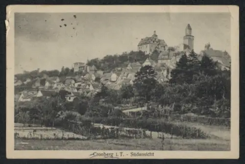 AK Cronberg i. T., Südansicht des Ortes