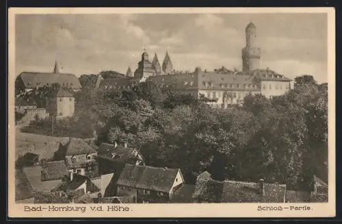 AK Bad Homburg v.d. Höhe, Schloss-Partie