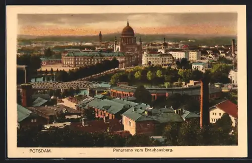 AK Potsdam, Panorama vom Brauhausberg