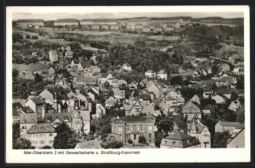AK Idar-Oberstein, Gewerbehalle, Strassburg-Kasernen