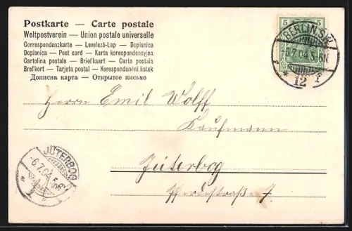 AK Berlin, Unter den Linden, Denkmal Friedrich d. Gr