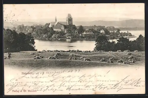 AK Ratzeburg, Blick vom Feld auf den Ort