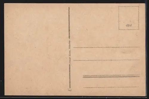 AK Cronberg i. T., Kaiser Friedrich-Denkmal, Schloss Friedrichshof