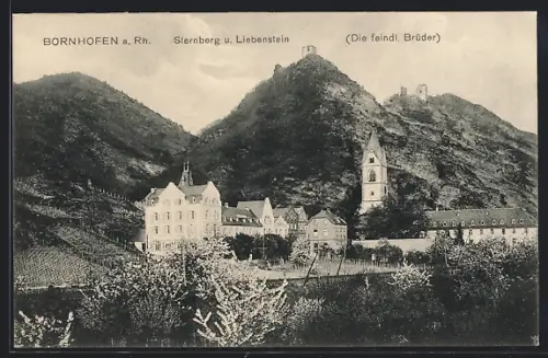 AK Bornhofen a. Rh., Sternberg und Liebenstein, die feindlichen Brüder