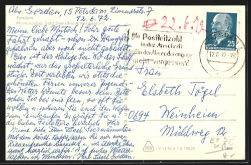 AK Potsdam, Marmorpalais