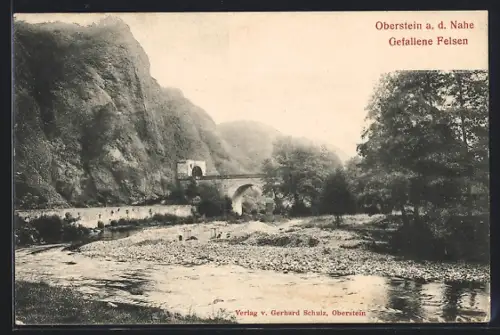AK Oberstein a. d. Nahe, Gefallene Felsen