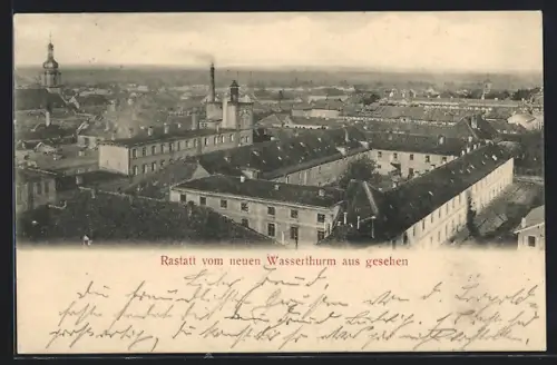AK Rastatt, Blick vom neuen Wasserturm