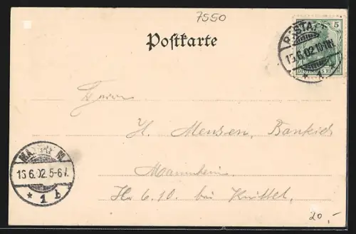 AK Rastatt, Blick vom neuen Wasserturm