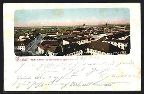 AK Rastatt, Vom neuen Wasserturm gesehen