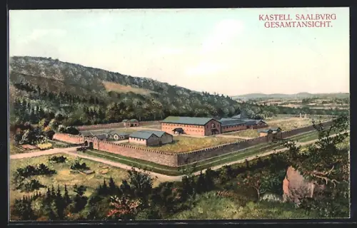AK Saalburg, Kastell, Gesamtansicht