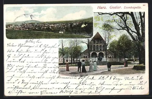 AK Goslar /Harz, Domkapelle, Stadtansicht