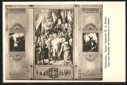 AK Mainz, Kaiser Heinrich IV., nach Gemälde im Kaiserhaus