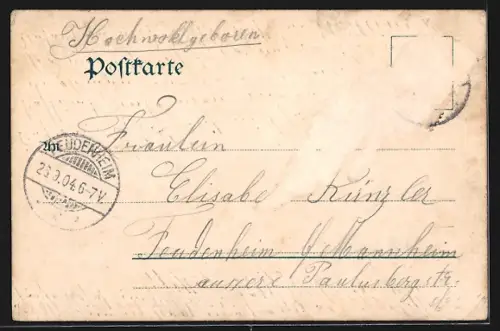 AK Rastatt, Einsiedler Kapelle, Wasserturm