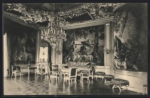 AK Coburg, Schloss Ehrenburg, Gobelinszimmer