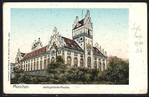 AK München, Justizgebäude-Neubau