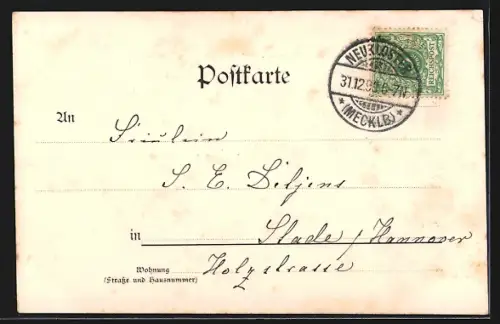 AK Neukloster / Meckl., Klasbach mit Waldlandschaft