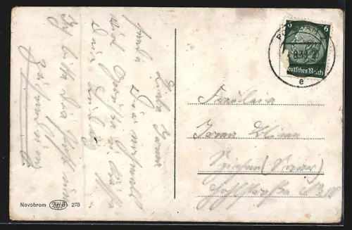 AK Potsdam, Schloss Sanssouci, Historische Mühle, Orangerie, Neues Palais