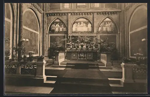 AK Bremen, Dom, Altar mit Abendmahlsbild