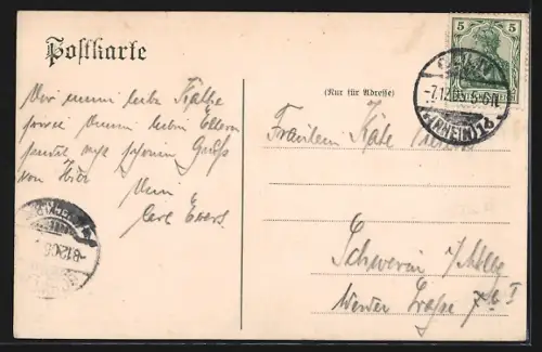 AK Köln, Totalansicht mit Schiffbrücke