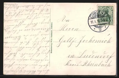 AK Coblenz, Rheinanlagen mit Trinkhalle