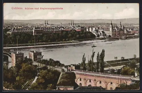 AK Koblenz, Schloss, Regierungsgebäude