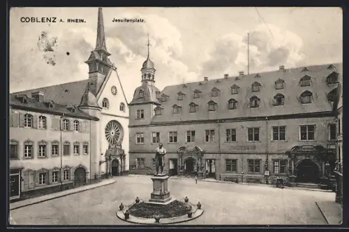AK Coblenz a. Rhein, Jesuitenplatz