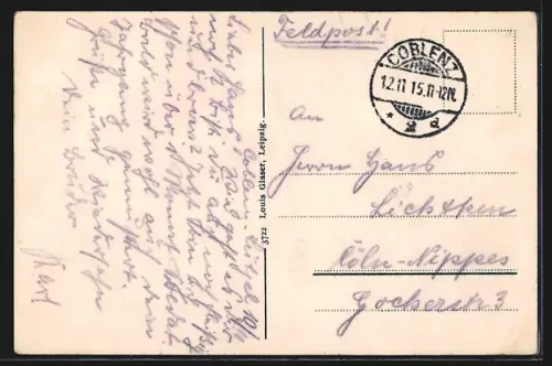 AK Coblenz a. Rhein, Jesuitenplatz