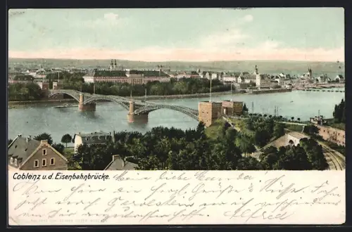 AK Koblenz, Eisenbahnbrücke