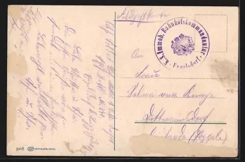 AK Leipzig, Altes Rathaus, Siegesdenkmal