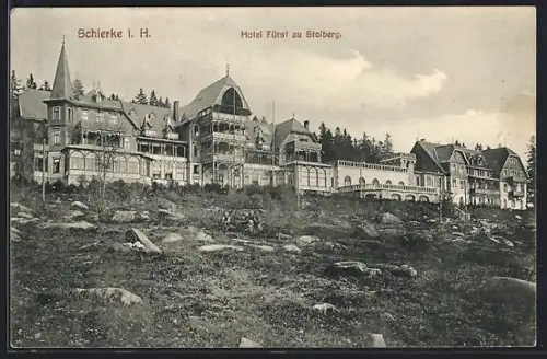 AK Schierke i. H., Hotel Fürst zu Stolberg