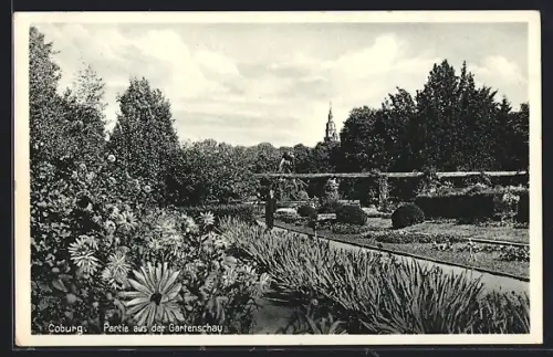 AK Coburg, Partie aus der Gartenschau
