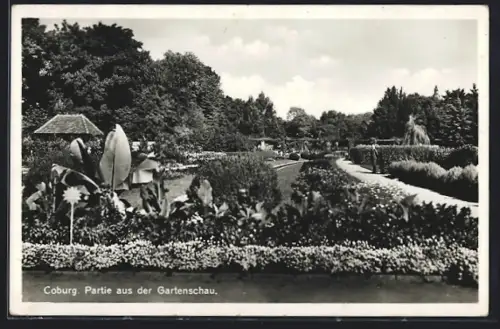 AK Coburg, Partie aus der Gartenschau
