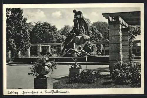 AK Coburg, Gartenschau und Sintflutbrunnen