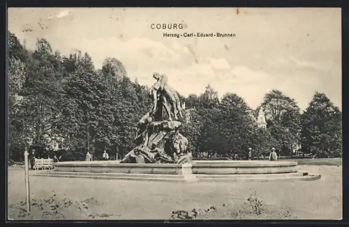 AK Coburg, Herzog-Carl-Eduard-Brunnen