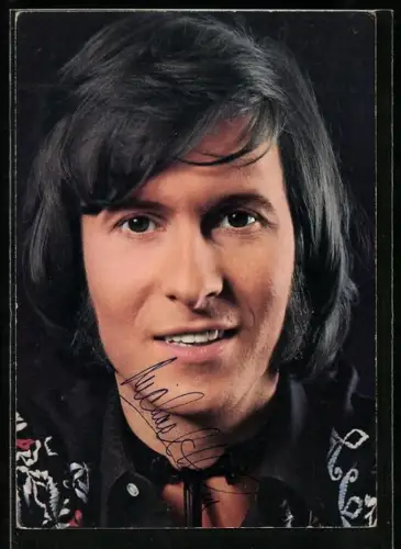 AK Musiker Michael Holm im Portrait, Autograph