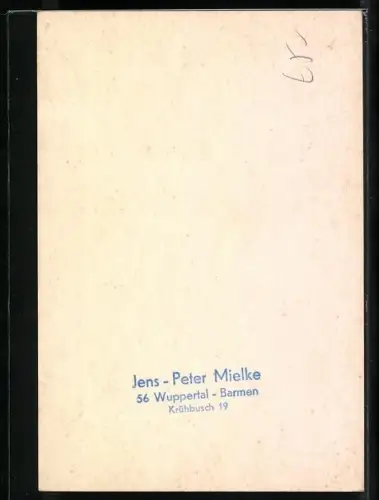 AK Musiker Jens-Peter Mielke mit Gitarre, Autograph