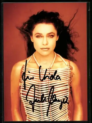 AK Musikerin Jule Neigel der Jule Neigel Band, Autograph