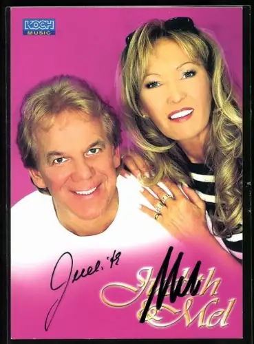 AK Musiker Judith und Mel im Portrait, Autograph
