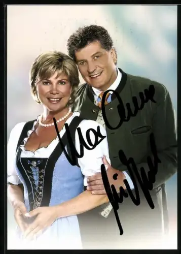 AK Musiker Marianne und Michael im Halbportrait, Autographen