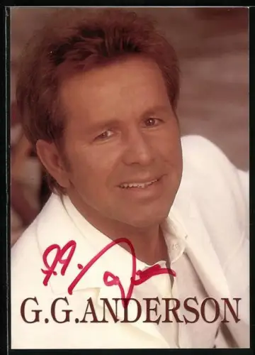 AK Sänger G. G. Anderson im Portrait, Autograph